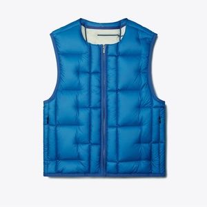 Tory Burch SHORT QUILTED DOWN VEST size L